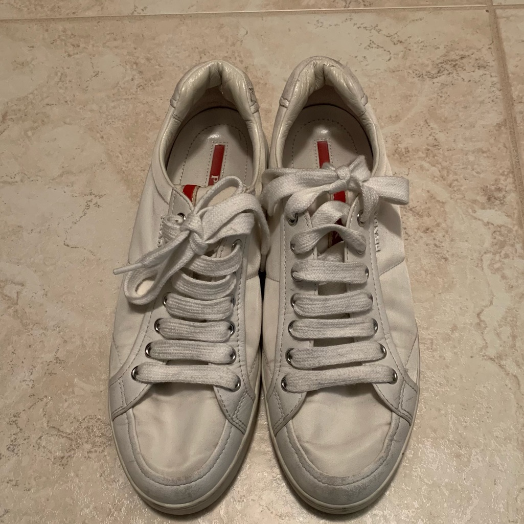 Prada White Sneakers Size:8.5.